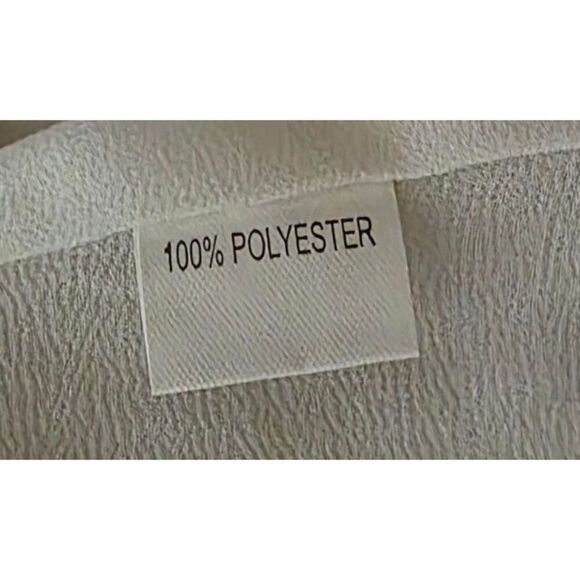 Chandelier Sleeveless Sheer Embroidered Flower Neckline Top Womens Size M White - Picture 9 of 10